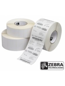 ZEBRA LABELS IN POLYESTER SILVER 51x25MM 12PCS