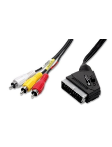 CABLE SCART / 3 RCA WITH COMMUTATOR