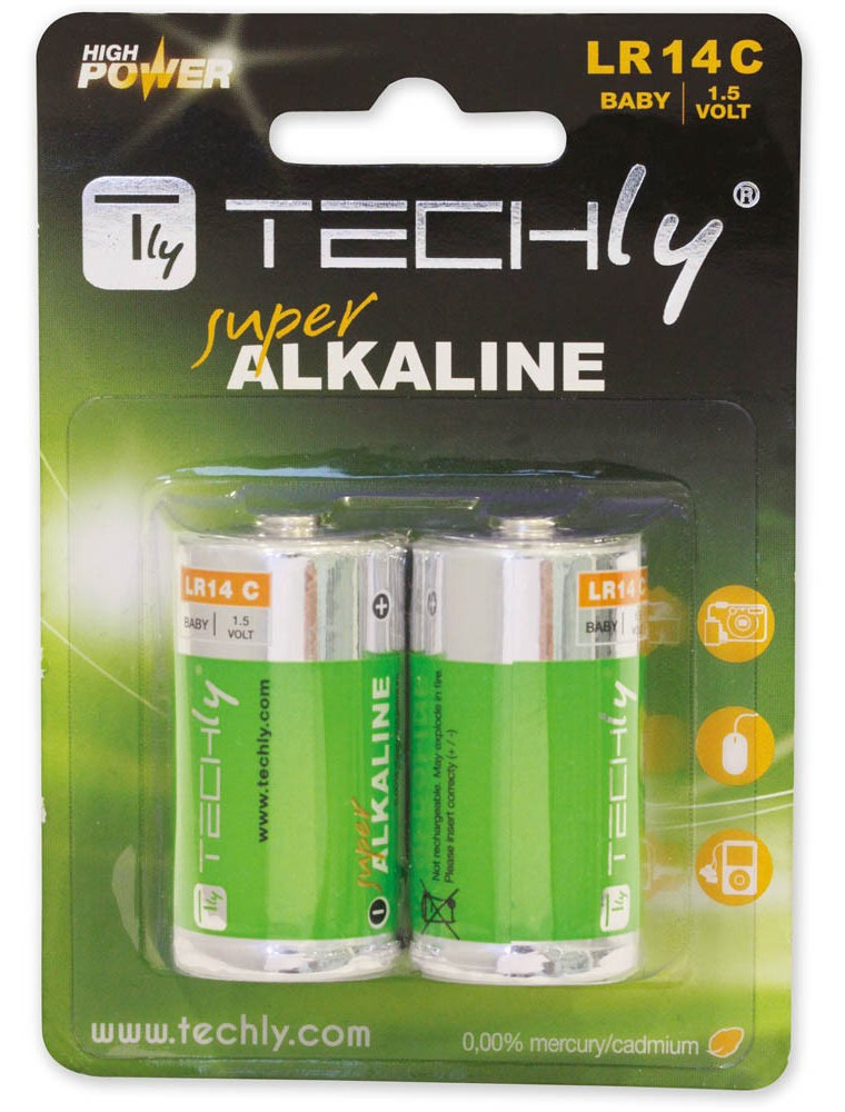 BATTERY ALKALINE - C (Baby) LR14