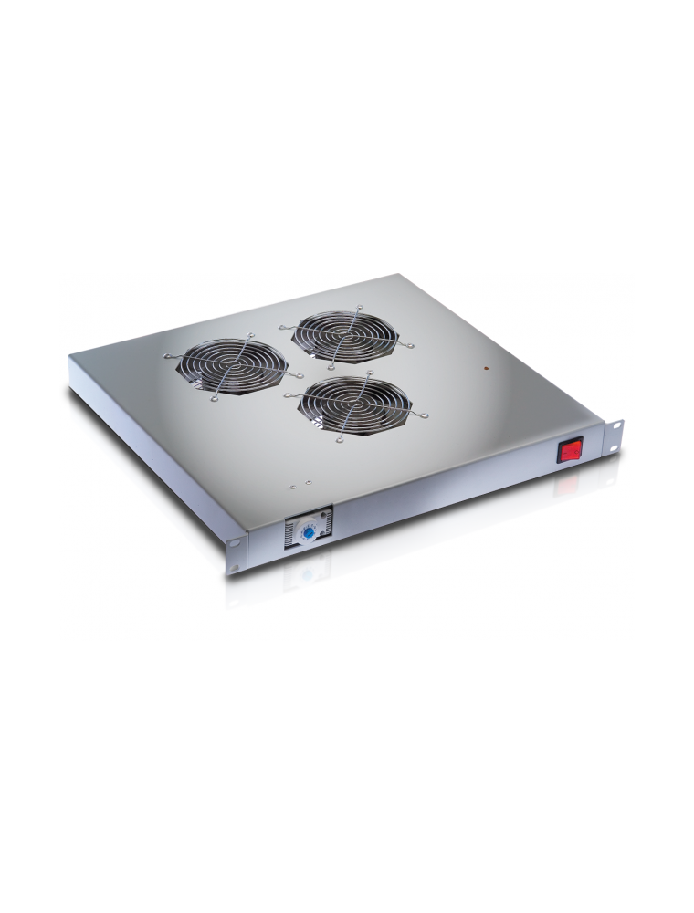 FAN FOR RACK 19 '' 3 FANS WITH THERMOSTAT GREY