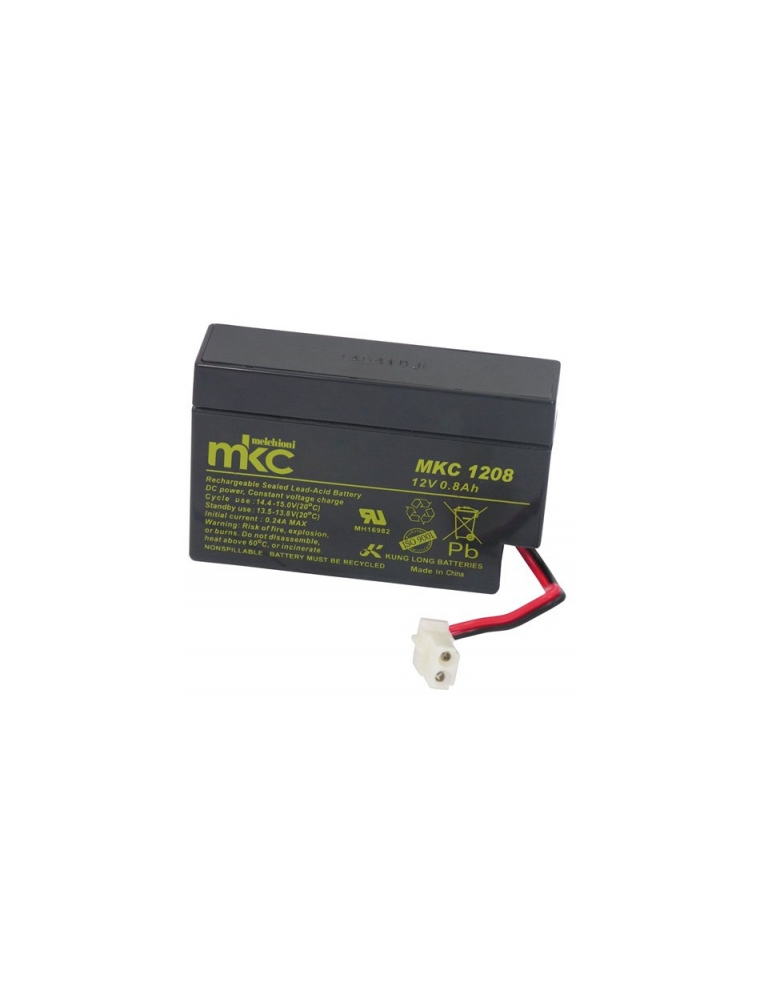 BATTERIA AL PIOMBO RICARICABILE MKC 12V 0,8AMP 