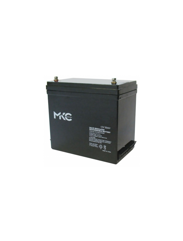 Batteria al piombo ricaricabile ciclica 12v 55a terminale t6 MKC MKC12-55H