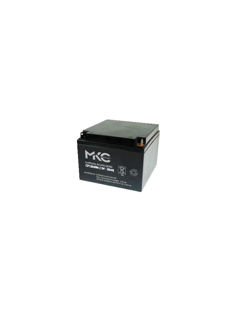 BATTERIA AL PIOMBO  RICARICABILE MKC 12v 25a