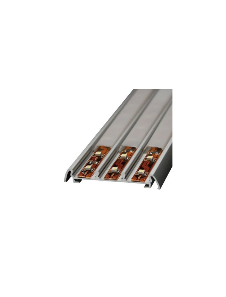 PROFILIO IN ALLUMINIO PER STRIP A LED DA 12MM DA INCASSO 