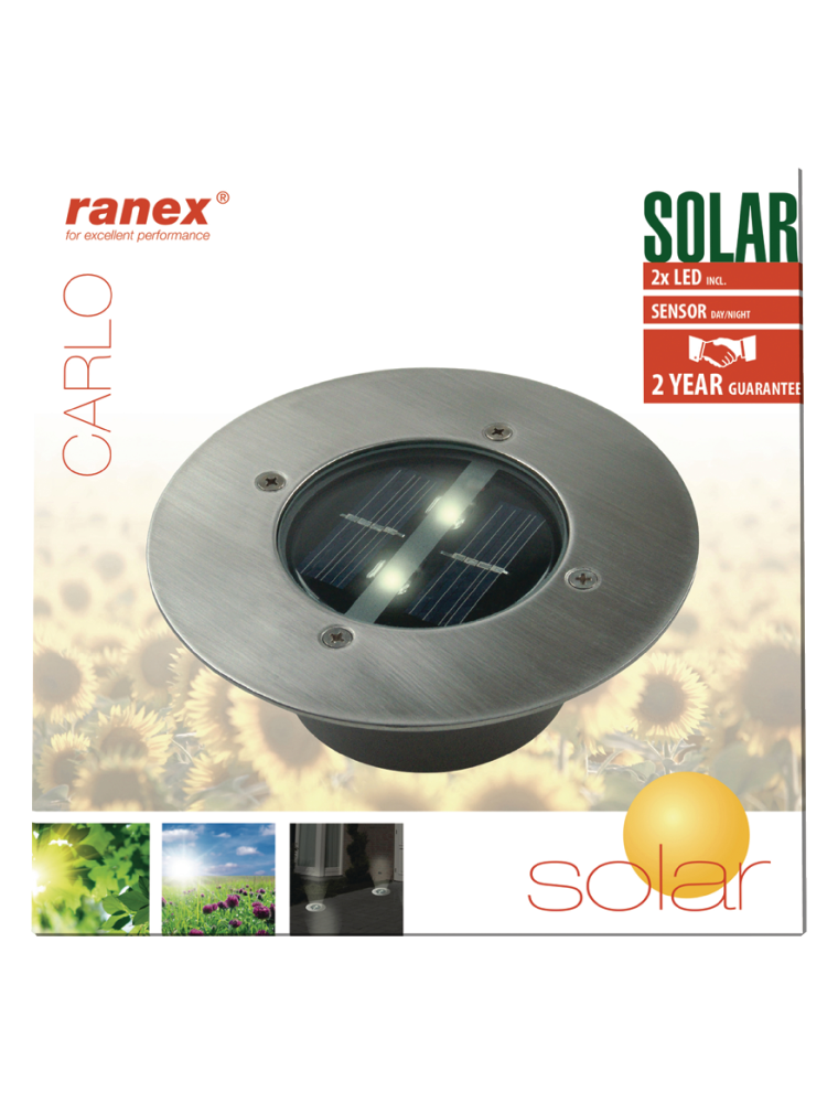 SPOTLIGHT LED BUILT SOLAR OUTDOOR