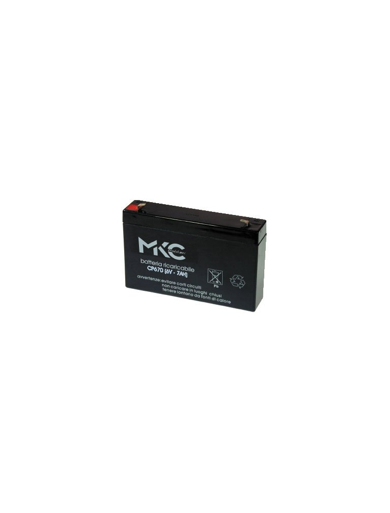 BATTERY WITH RECHARGEABLE LEAD MKC 6v 7a