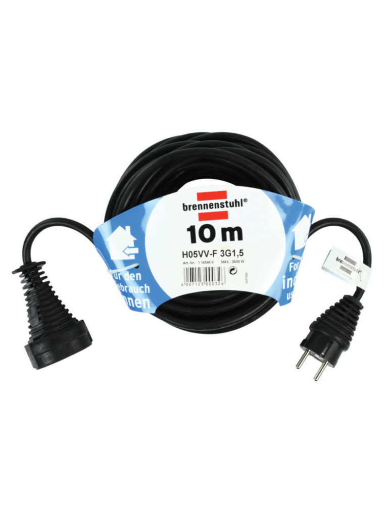 ELECTRIC EXTENSION CABLE 10MT IP44