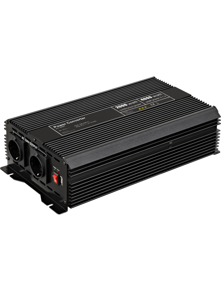 INVERTER 12V - AC 230 V 2000W F (CEE 7/4) 