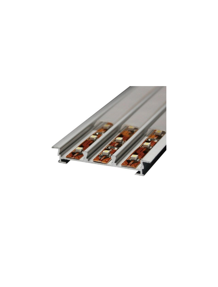 PROFILIO IN ALLUMINIO PER STRIP A LED DA 12MM DA INCASSO 