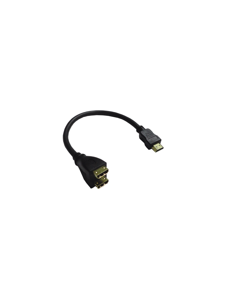 CABLE SPLITTER HDMI 1 PLUG / 2 SOCKET 20 CM