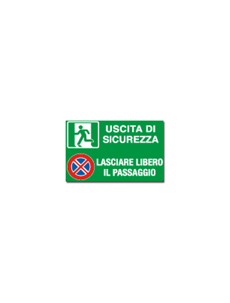 CARTELLO USCITA DI SICUREZZA 333x500