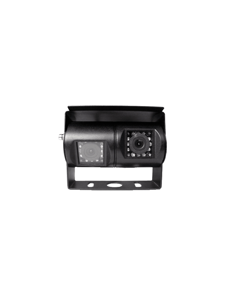 CAMERA DOUBLE ADJUSTABLE WITH 24 IR LEDS AND MIRROR FUNCTION FOR AUTOMOTIVE