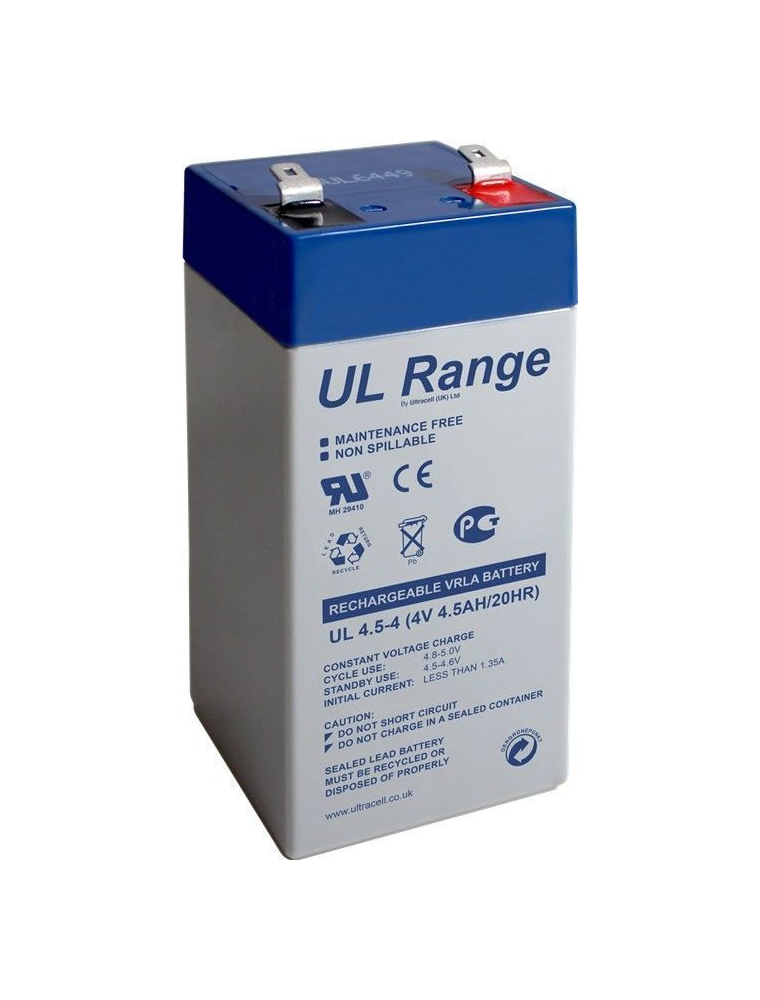 LEAD BATTERY CHARGERS  ULTRACELL UL4.5-6 - 6V 4,5 Ah