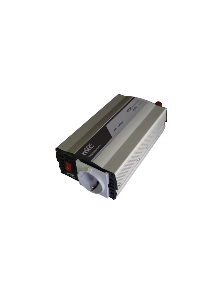 INVERTER 12DC 230VCA 300W SOFTSTART ONDA SINUSOIDALE MODIFICATA MKC POWER MKC-300B12-USB