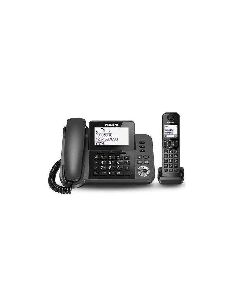 TELEFONO PANASONIC C KX-TGF310EXM + CORDLESS KX-TGD310JTB BLACK