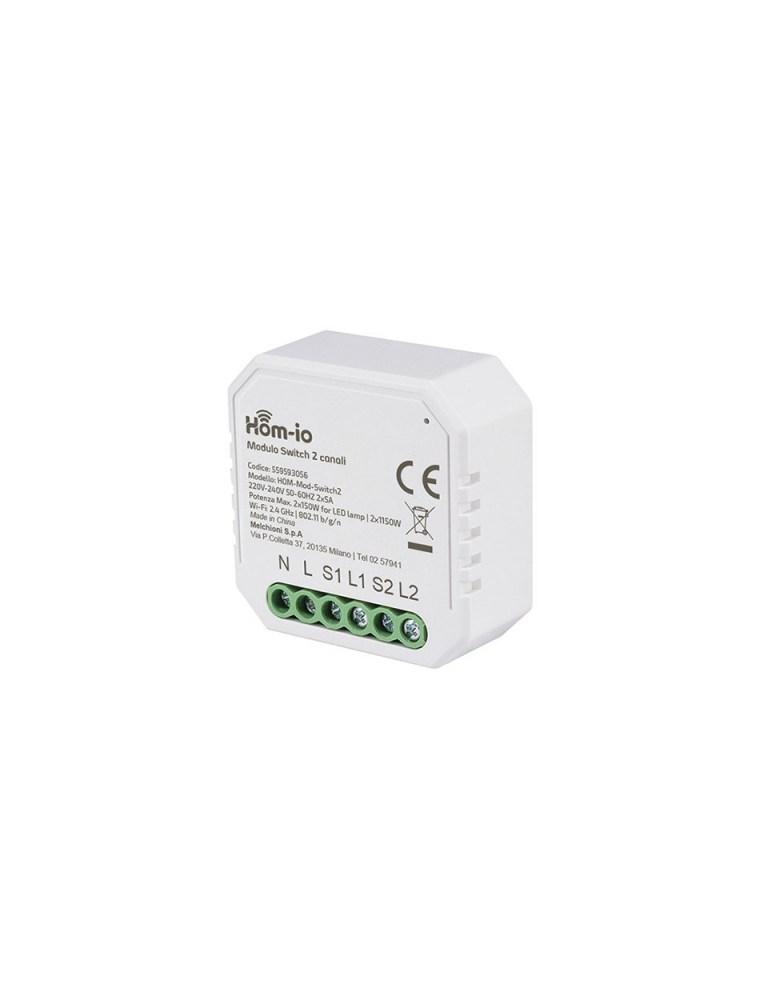 MODULO SWITCH DA INCASSO 10A WIFI HOM-IO DOMOTICA