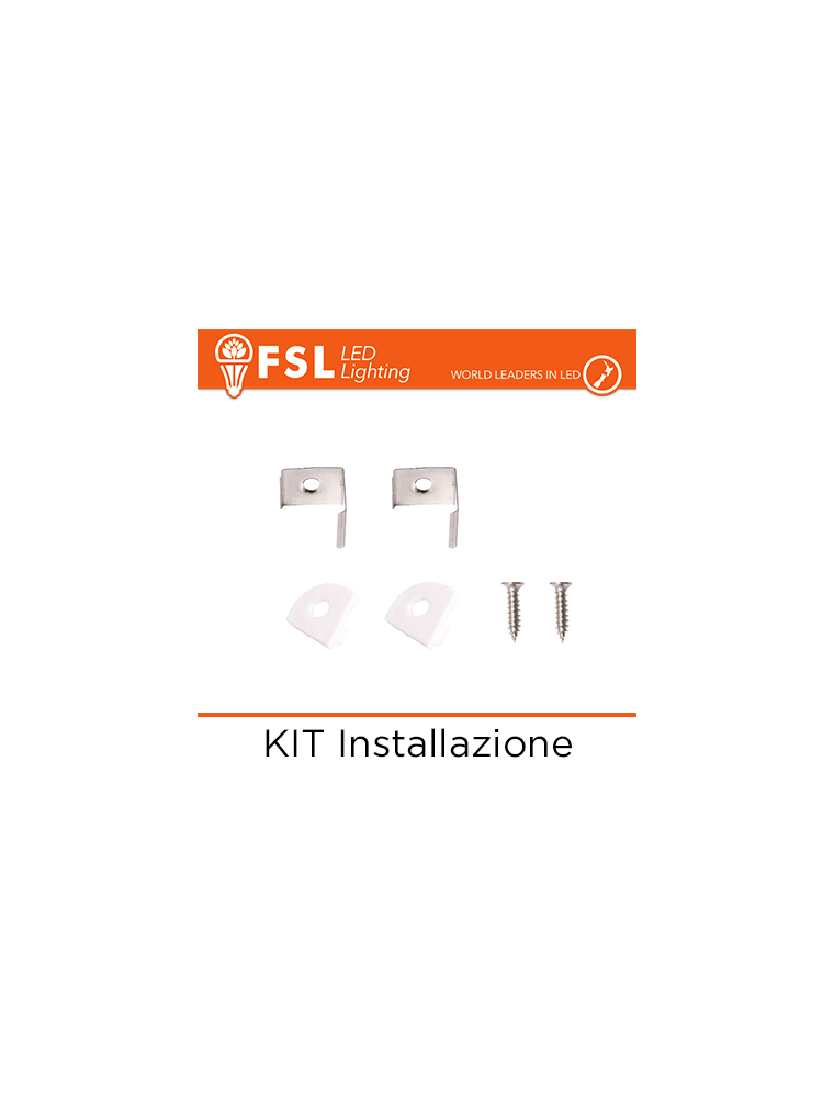 KIT INSTALLAZIONE PER PROFILO ANGOLARE