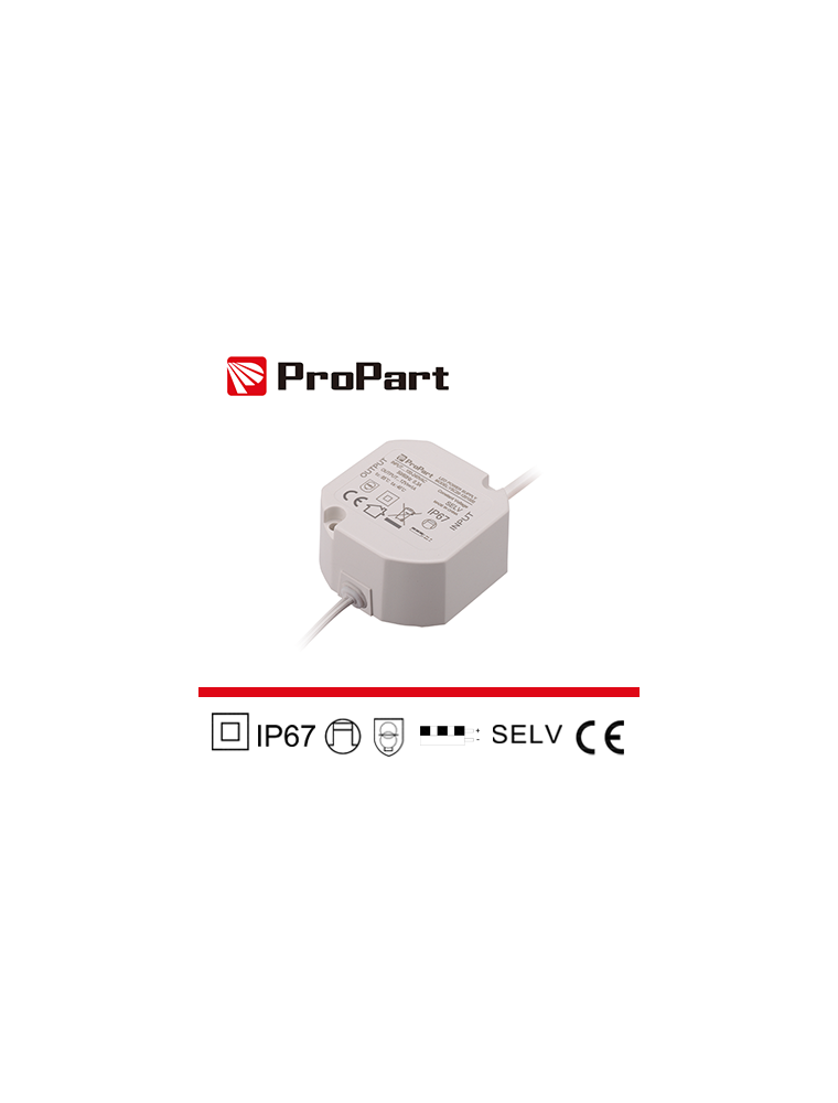 ALIMENTATORE 24V 20W 0.83A IP67 PROPART