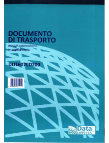 DOCUMENTI DI TRASPORTO 2 COPIE A5 DATA UFFICIO -5PZ