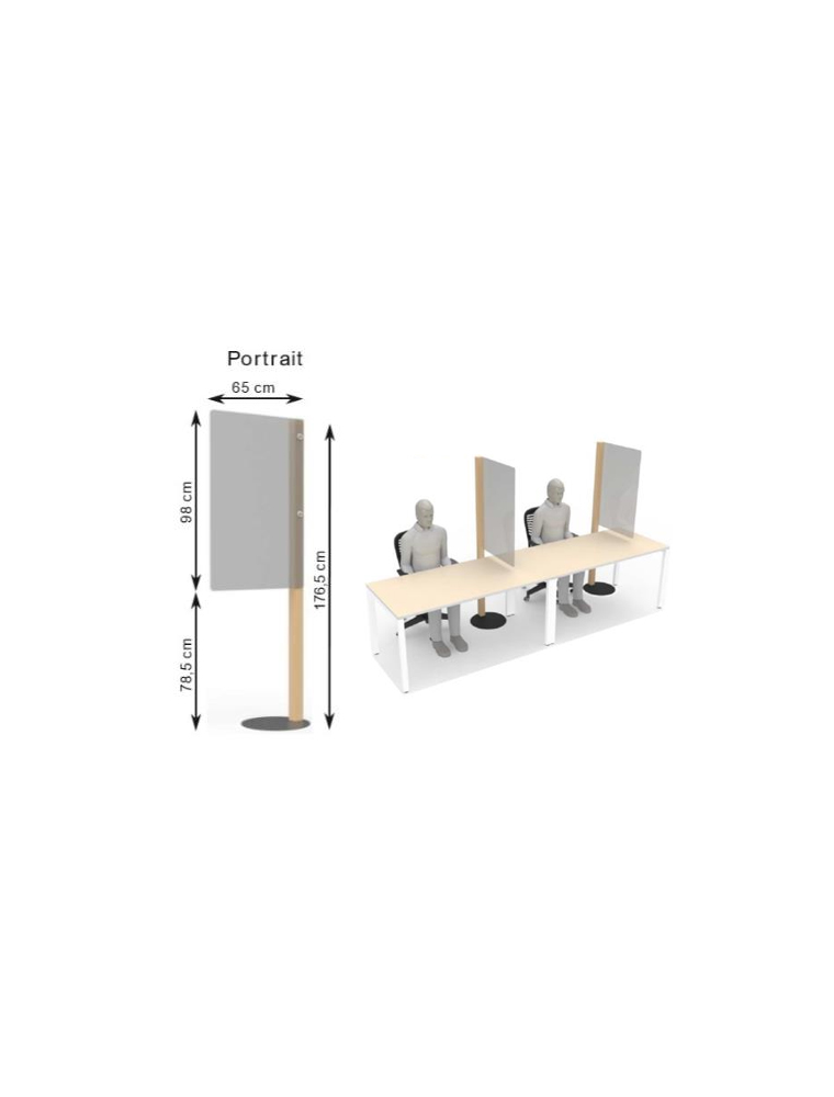 SEPARATOR - PROTECTION SCREENS - 65 x 98 CM