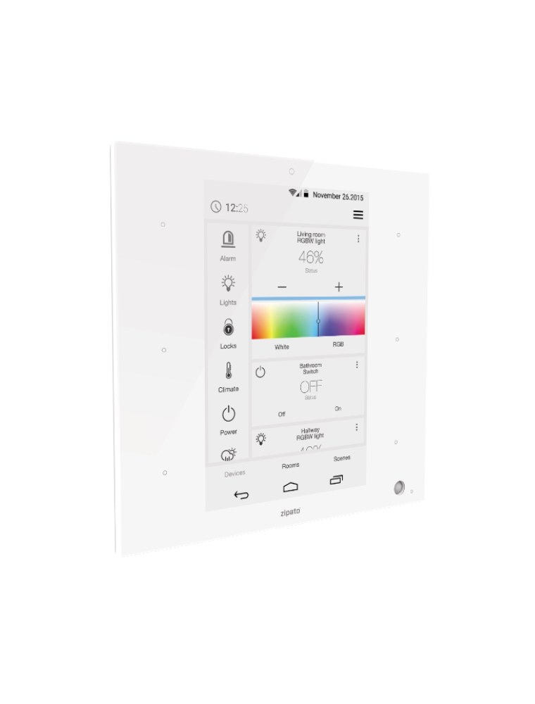 ZIPATILE PLUS TOUCH ZWAVE + ZIGBEE - VERSIONE BIANCA