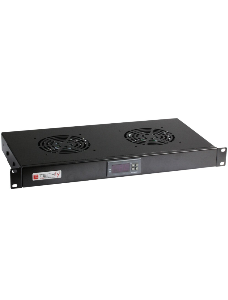 2 FANS GROUP  FOR RACK CABINET 1U WITH THERMOSTAT