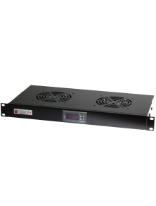 2 FANS GROUP  FOR RACK CABINET 1U WITH THERMOSTAT
