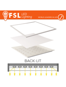 ▷ Panel LED Superficie 48w 50x50cm Níquel - AtrapatuLED