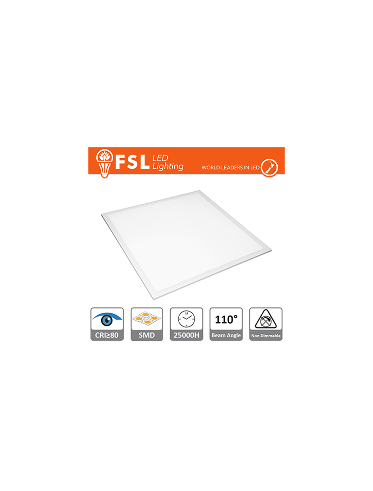 LED PANEL 60x60cm - 48W 4000K CRI80 BACK-LIT