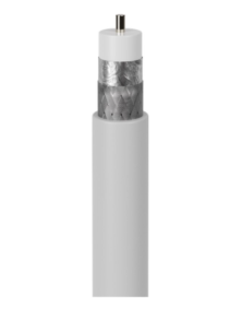 COAXIAL CABLE 75DB SHIELDED 50MT WHITE