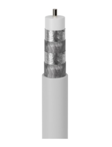 COAXIAL CABLE 120DB SHIELDED 20MT WHITE