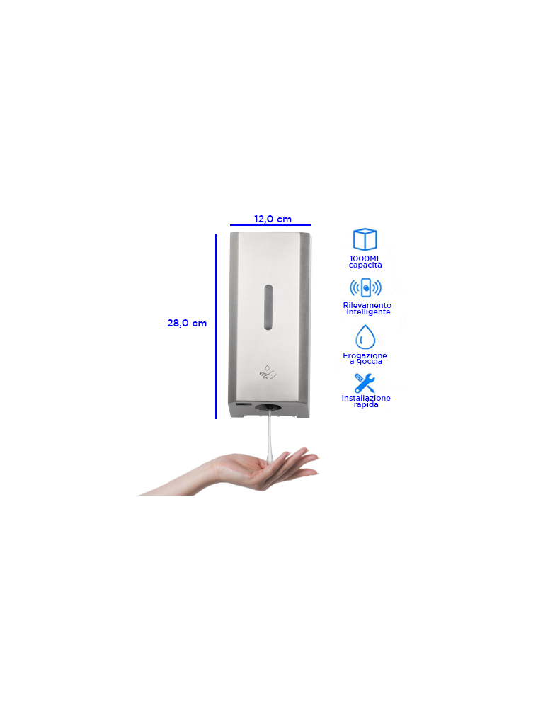 DISPENSER FOR DISINFECTANT DROP DISPENSING 1LT