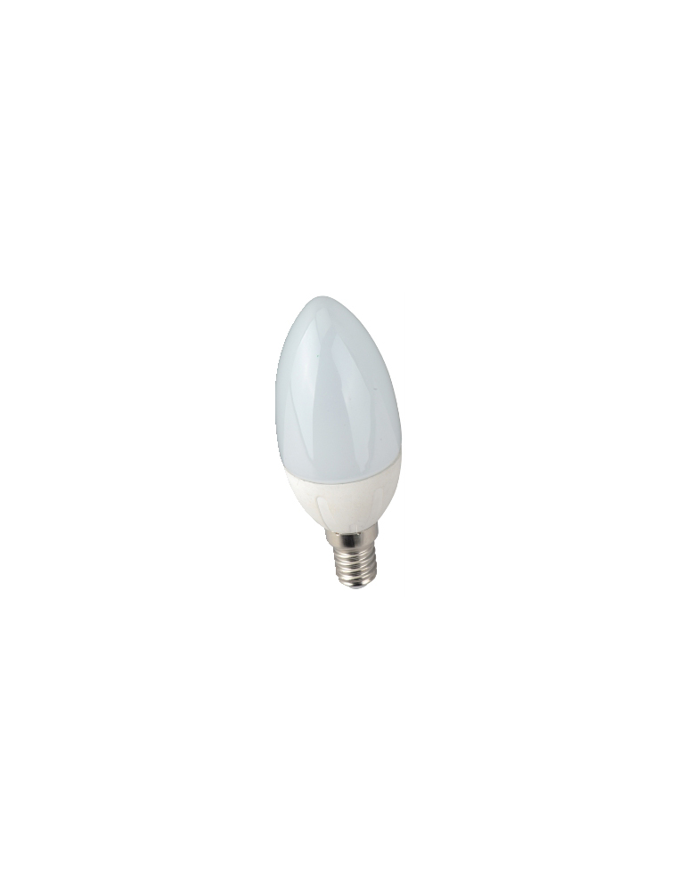LAMPADINA LED OLIVA E14 6W LUCE FREDDA 6500K 