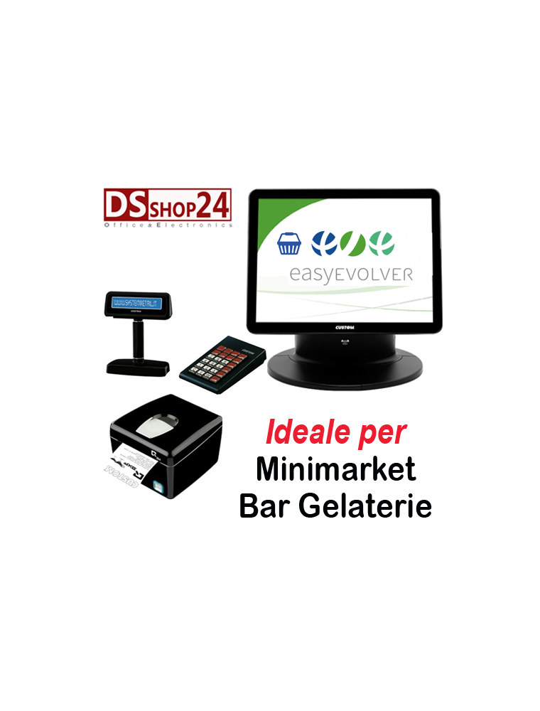 PC TOUCH + STAMPANTE FISCALE + SOFTWARE EASYVOLVER