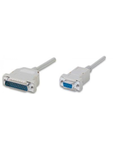 RS232 SERIAL CABLE 25DB / 9DB 1.80MT
