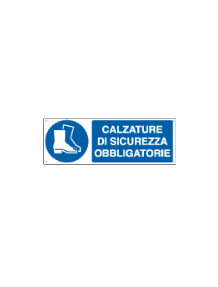 SSEGNALETICA OBBLIGO CALZATURE DI SICUREZZA