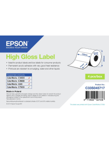 EPSON SYNTHETIC ADHESIVE ROLL 102MM X 51MM - 18PZ