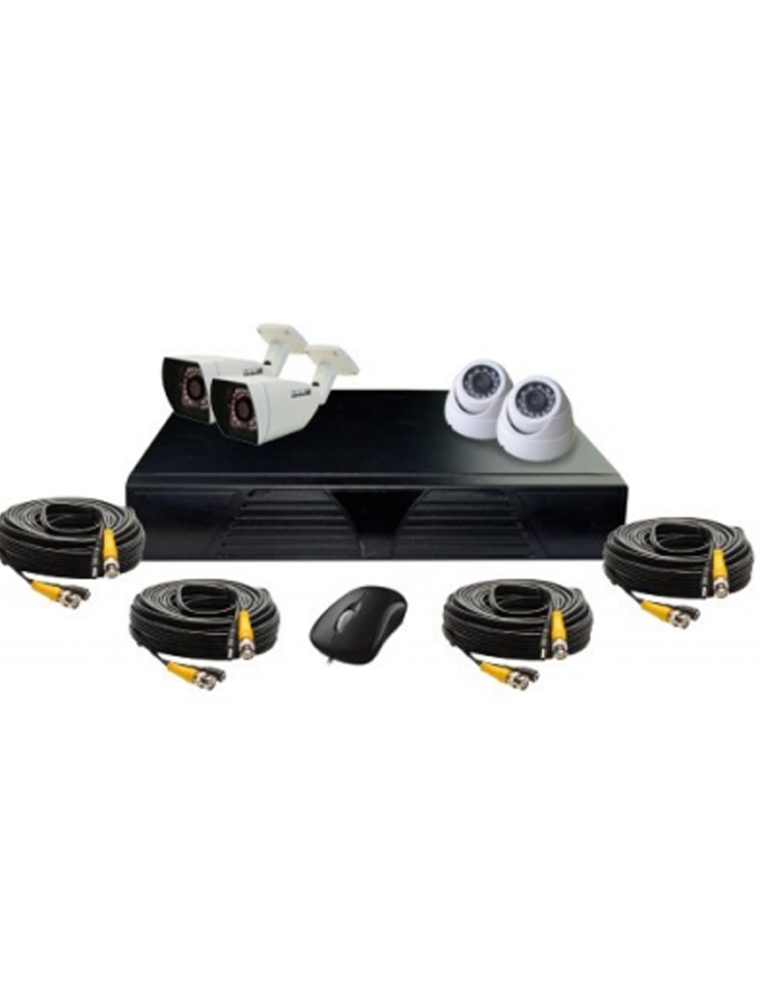 DVR WITH 4 CAMERAS AHD KT-2104