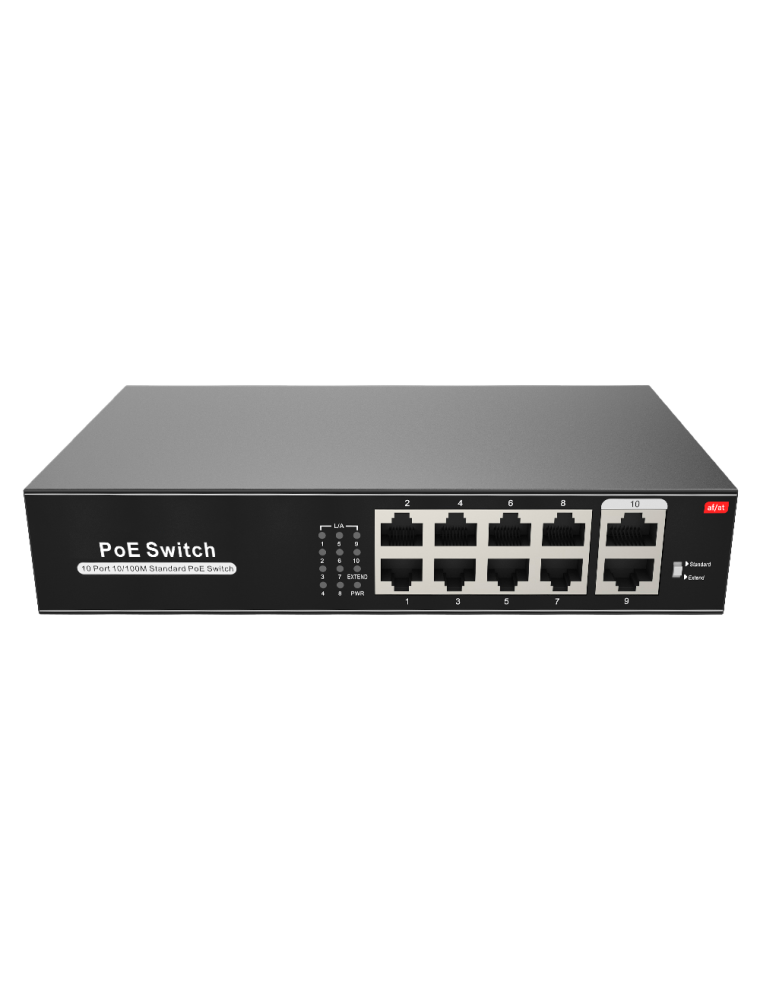 SWITCH POE 8 PORTS 2 PORTS UPLINK