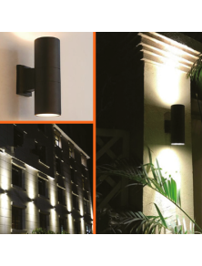 2X6W FLAT OUTDOOR LED WALL LAMP