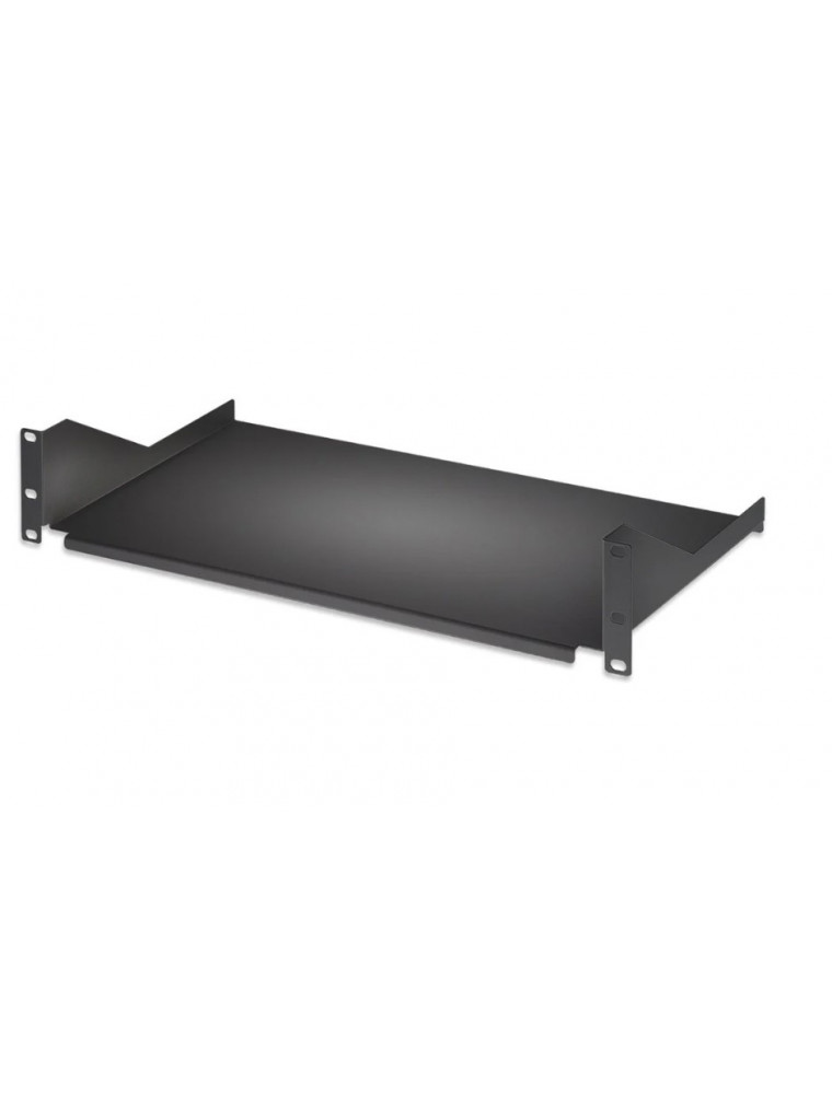 SHELF FOR RACK 400MM 2U BLACK