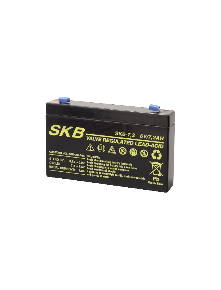 BATTERIA AL PIOMBO RICARICABILE SKB SK6 - 7,2 