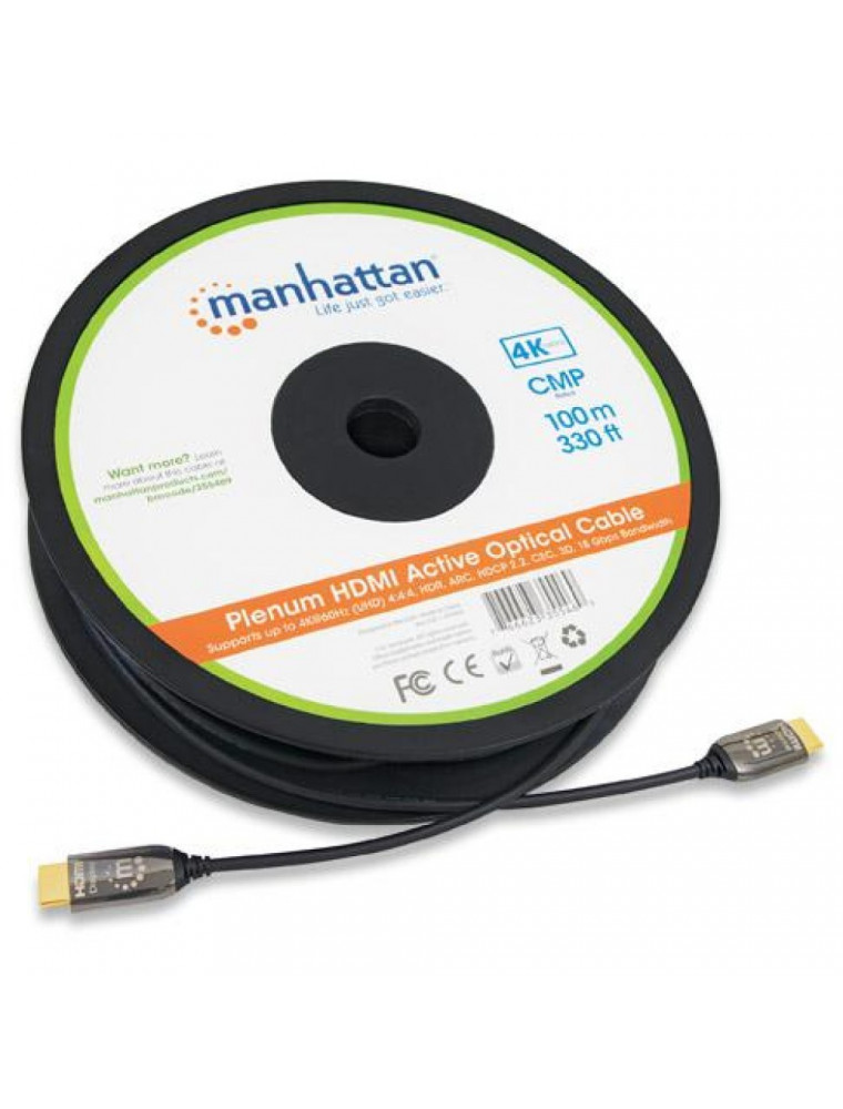 PLENUM RATED ACTIVE HDMI FIBRE OPTIC CABLE 100MT