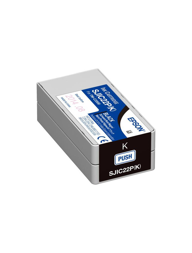 BLACK CARTRIDGE ORIGINAL EPSON TM-C 3500 -SJIC22P