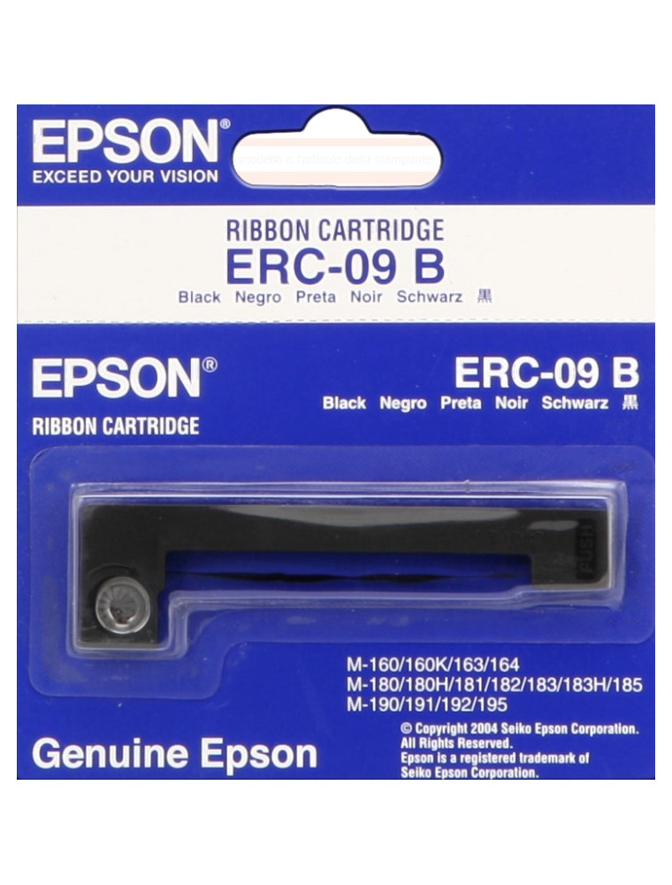 EPSON ERC 09B RIBBON ORIGINAL BLACK COLOR