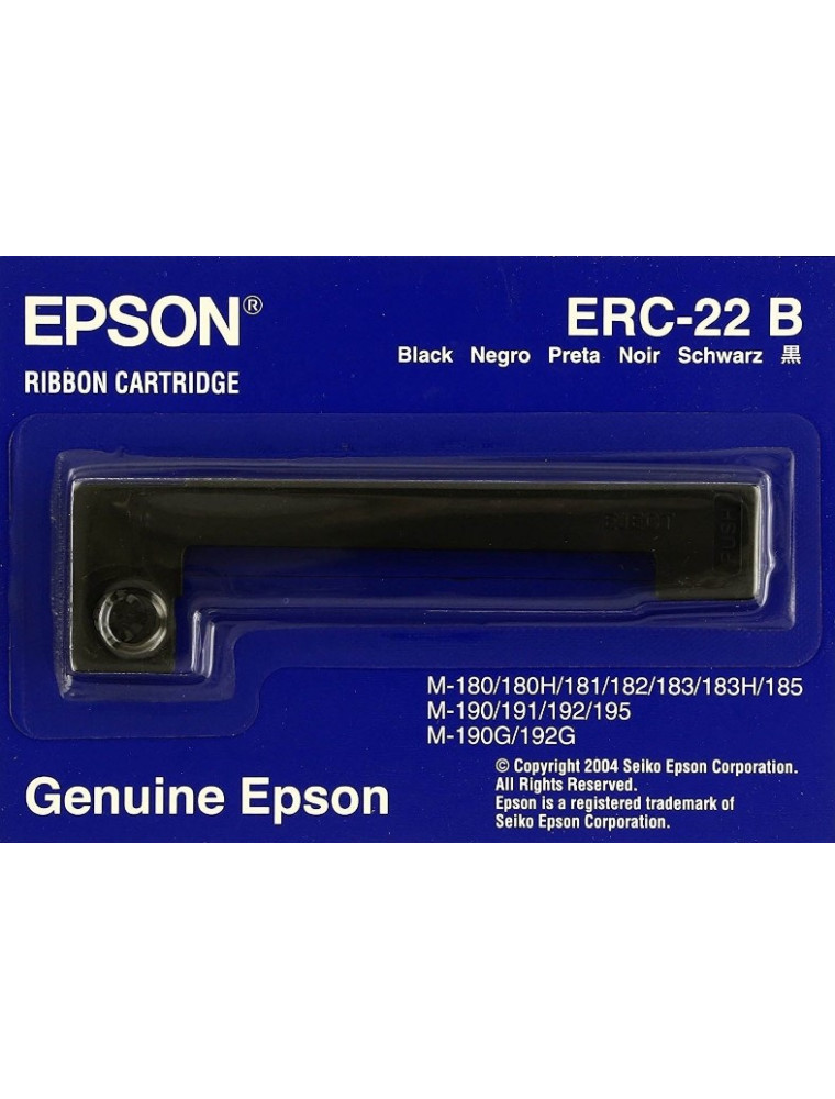 EPSON NASTRO ERC 22B ORIGINALE COLORE NERO LUNGA DURATA