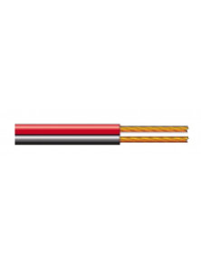 AUDIO CABLE FLAT RED-BLACK 100m G084