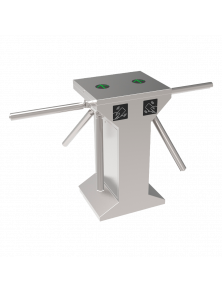 DUAL TWO-WAY ACCESS TURNSTILE WITH THREE ROTATING ARMS