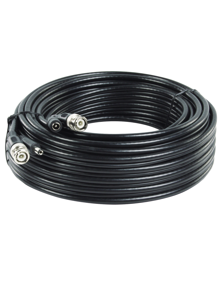 CABLE FOR VIDEO SURVEILLANCE SYSTEMS OF 20 M COAX WITH DC POWER SUPPLY