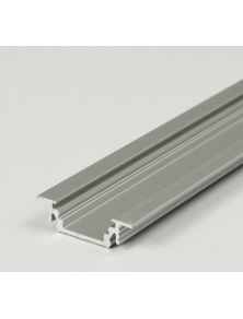 2M ALUMINUM PROFILE FROM GRAY ANODIZED RECESSED